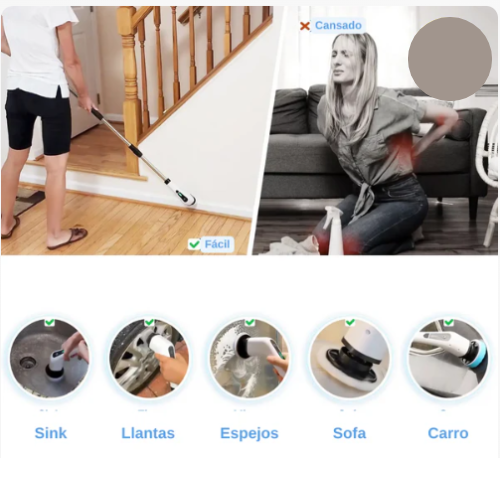 🧼⚡ CleanPro 7™ – ¡El cepillo inalámbrico 7 en 1 que transforma tu limpieza! 💥🏠